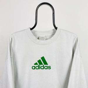 90s Adidas Sweatshirt White Large