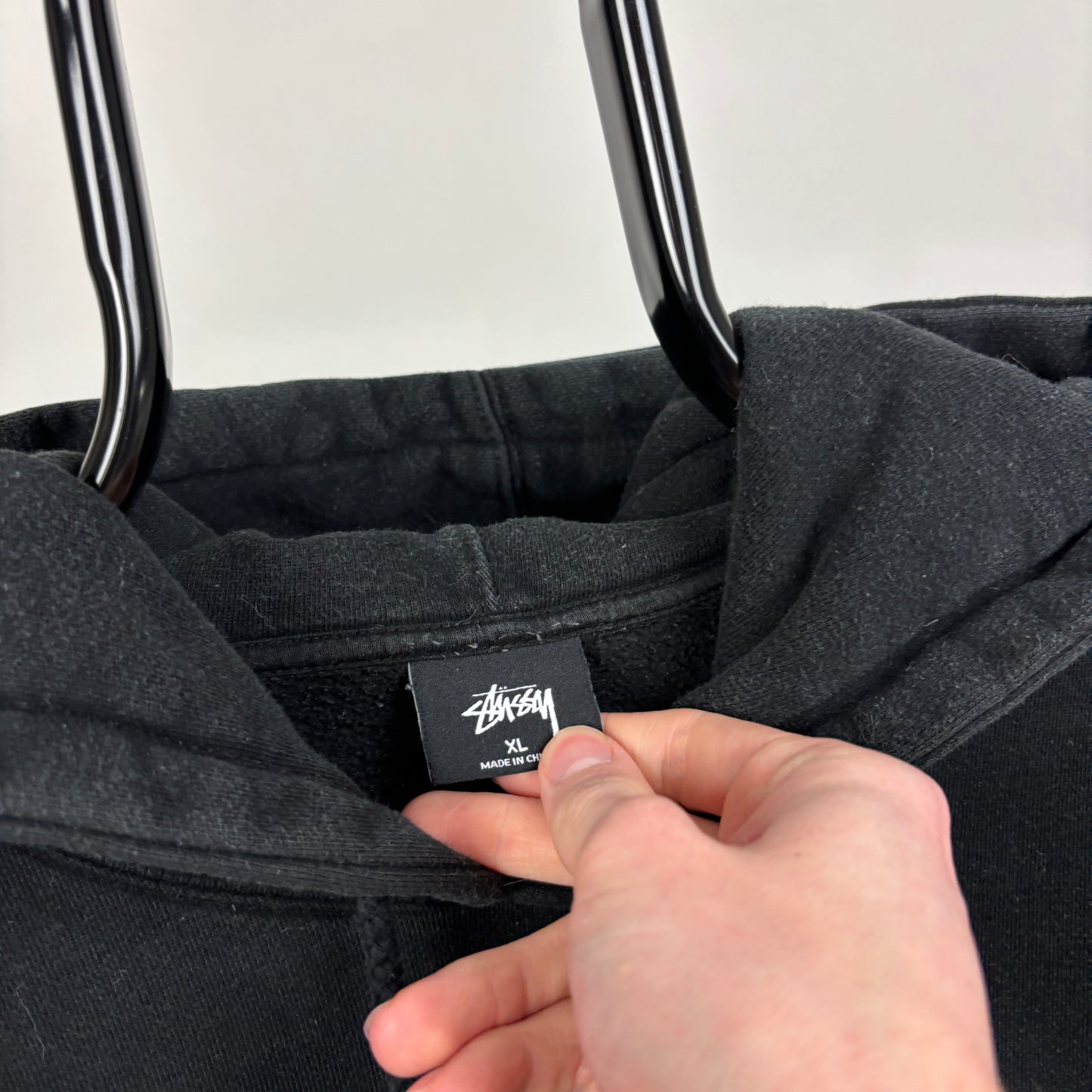 00s Stussy Hoodie Black XL