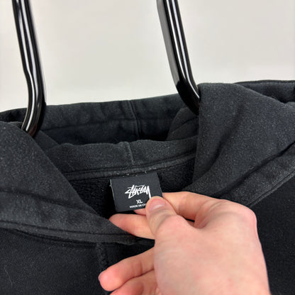 00s Stussy Hoodie Black XL