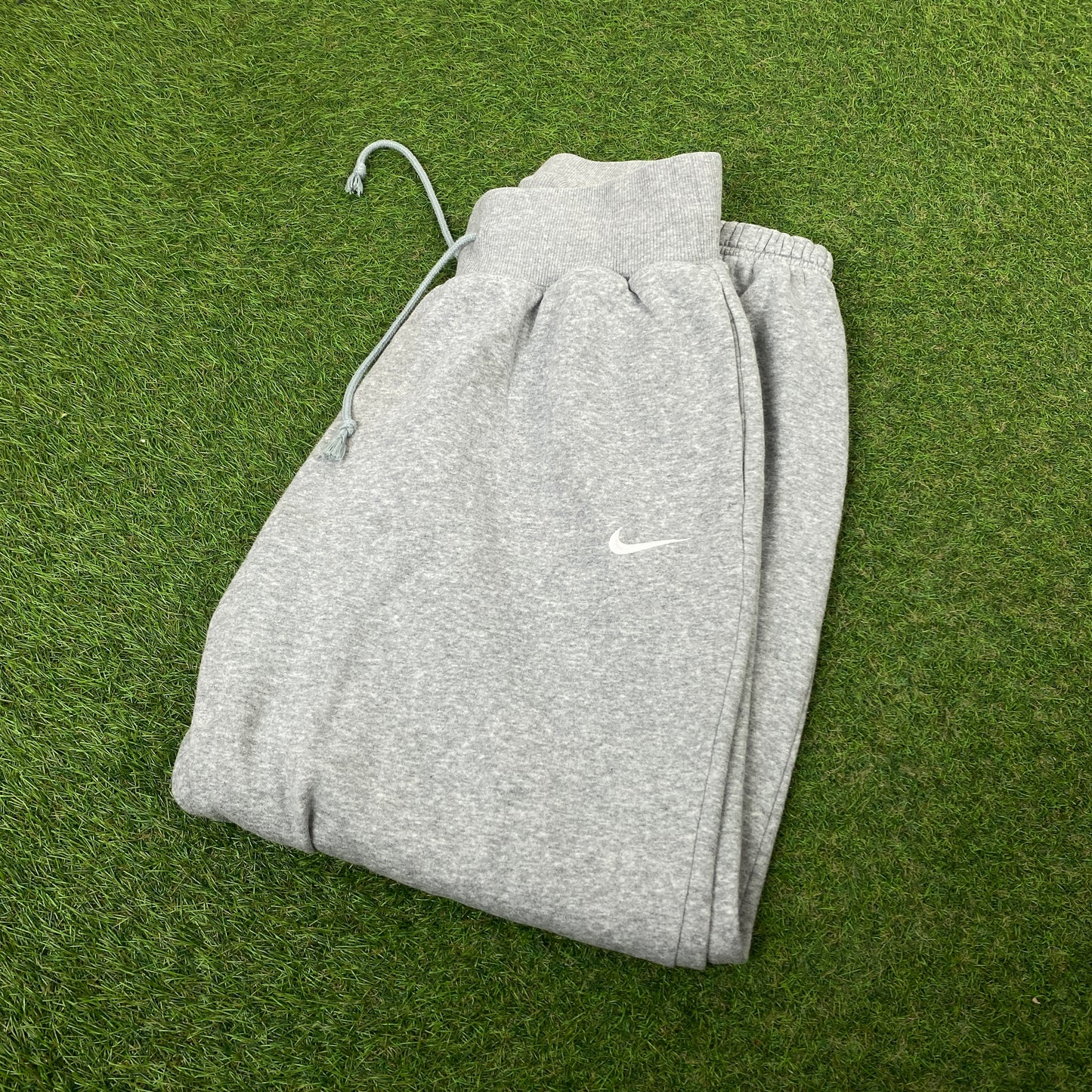 00s Nike Wide Leg Cotton Joggers Grey Small