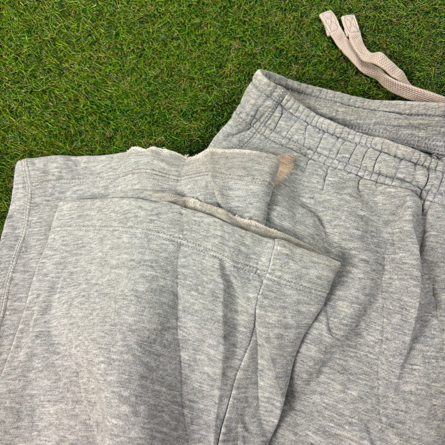 00s Nike Wide Leg Cotton Joggers Grey Small