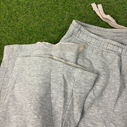00s Nike Wide Leg Cotton Joggers Grey Small