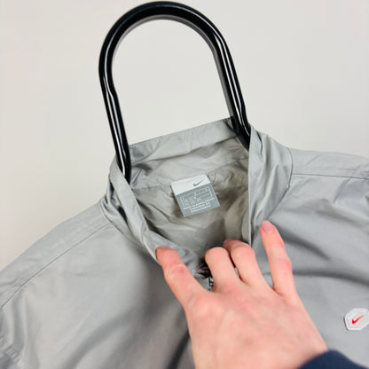 00s Nike Hex Windbreaker Jacket Grey XS
