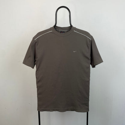 00s Nike Piping T-Shirt Brown Medium