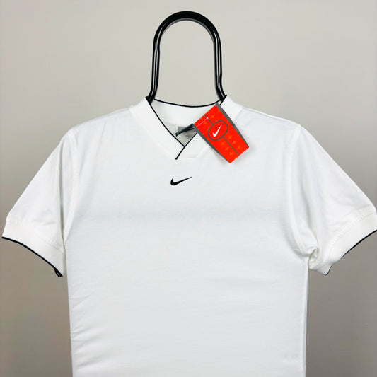 00s Nike Centre Swoosh T-Shirt White XS