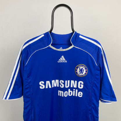 00s Adidas Terry Chelsea Football Shirt T-Shirt Blue XL