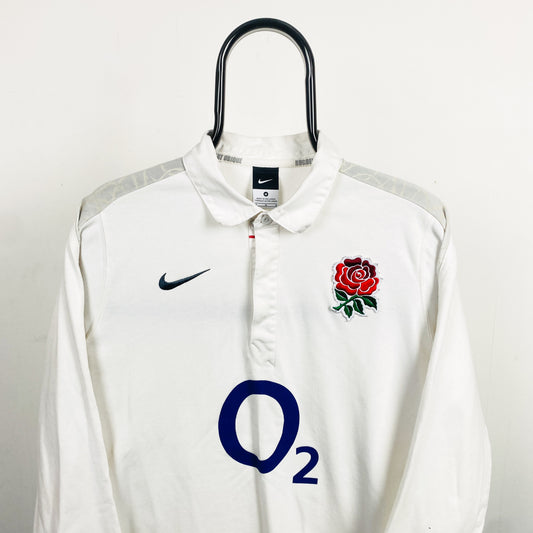 00s Nike England Rugby Sweatshirt White Medium