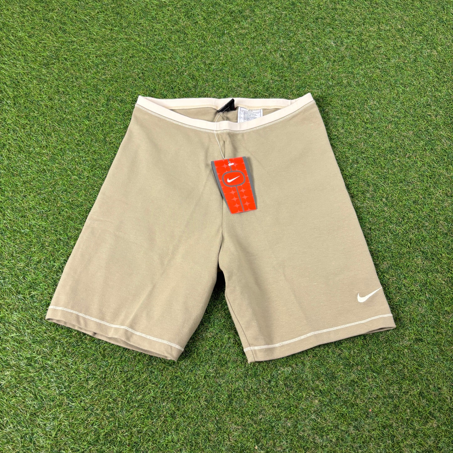 00s Nike Cotton Stretchy Shorts Brown Medium