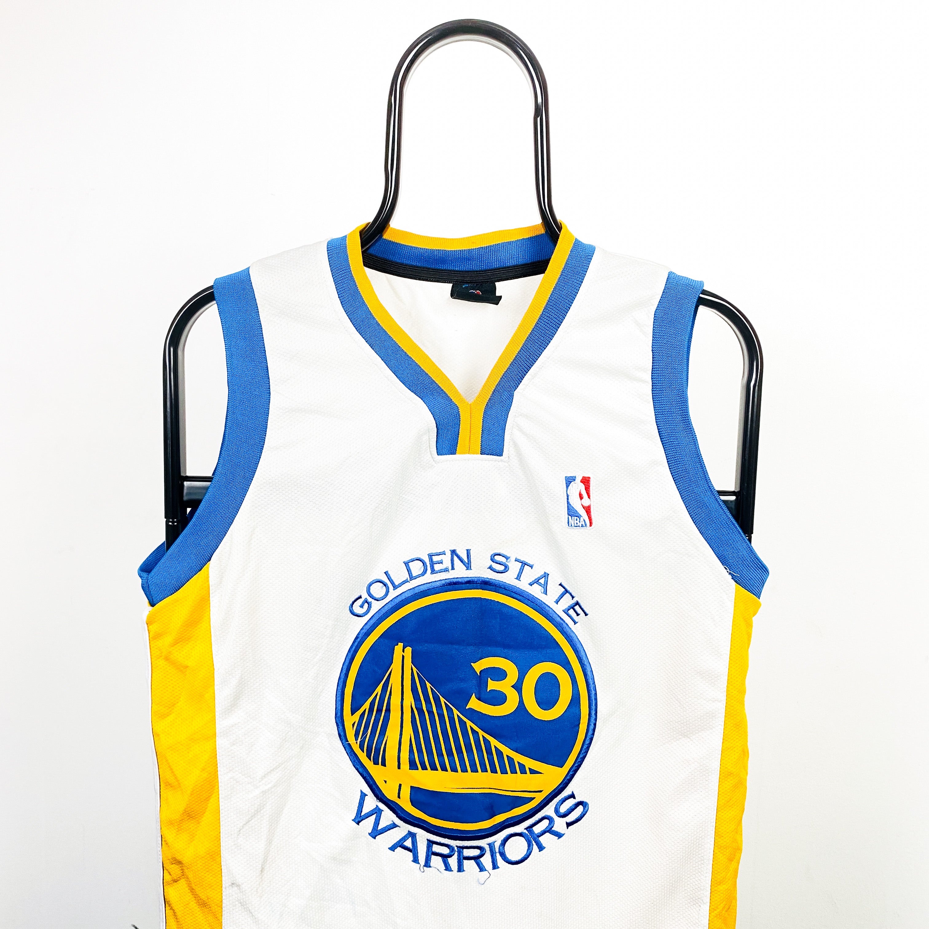Retro Golden State Curry NBA Basketball Jersey Vest T-Shirt White Medium