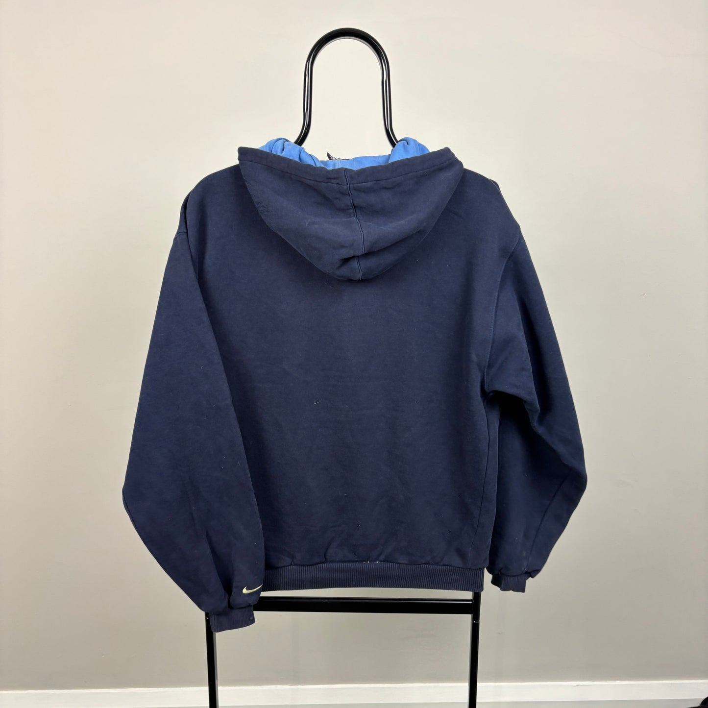 90s Nike Hoodie Blue Small