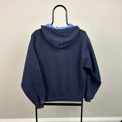 90s Nike Hoodie Blue Small