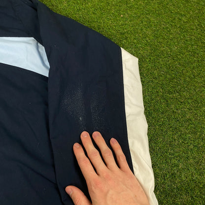 00s Nike Piping Tracksuit Jacket + Joggers Set Blue Large