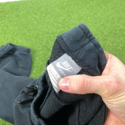 00s Nike Wide Leg Cotton Joggers Black Large