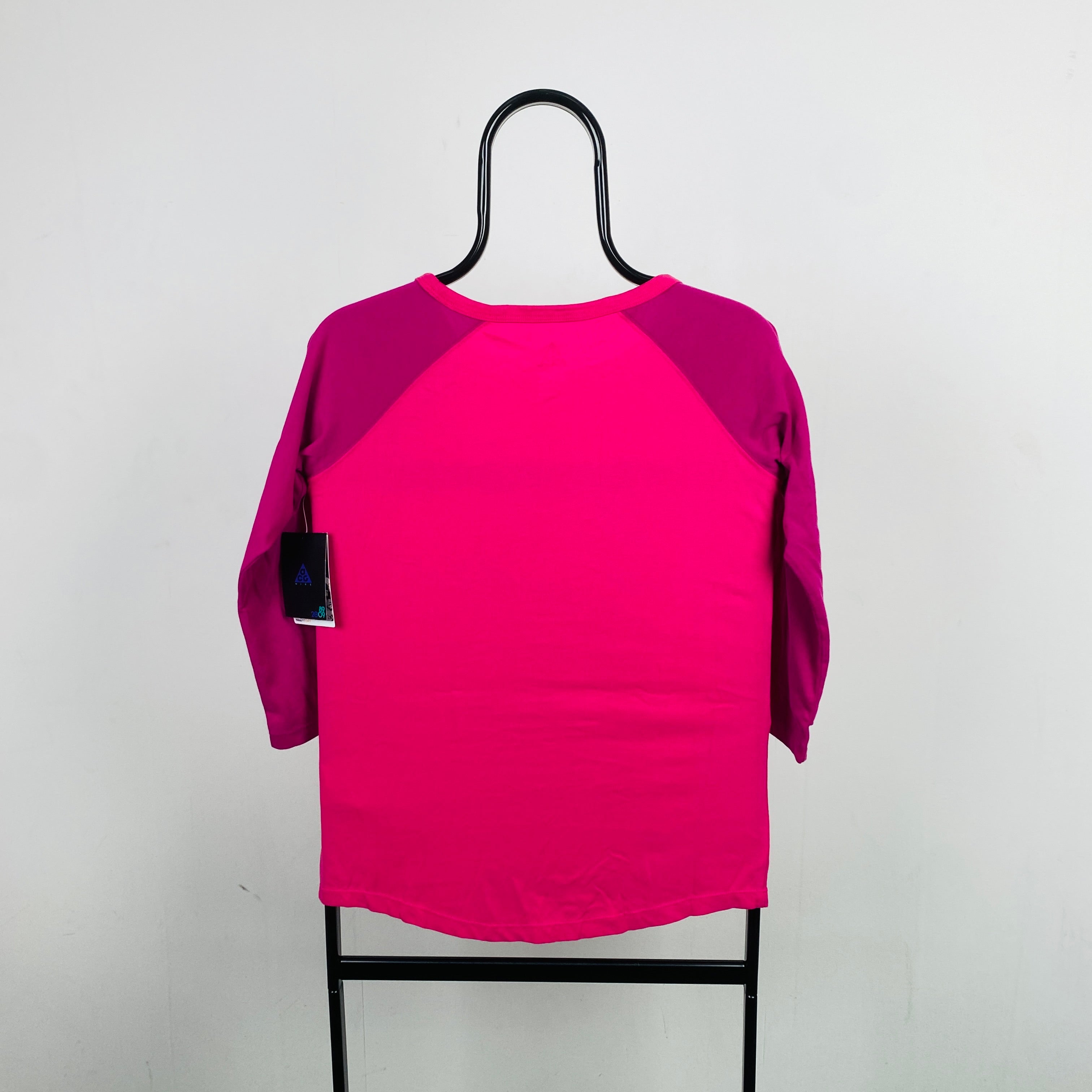 00s Nike ACG Long Sleeve T-Shirt Pink Medium