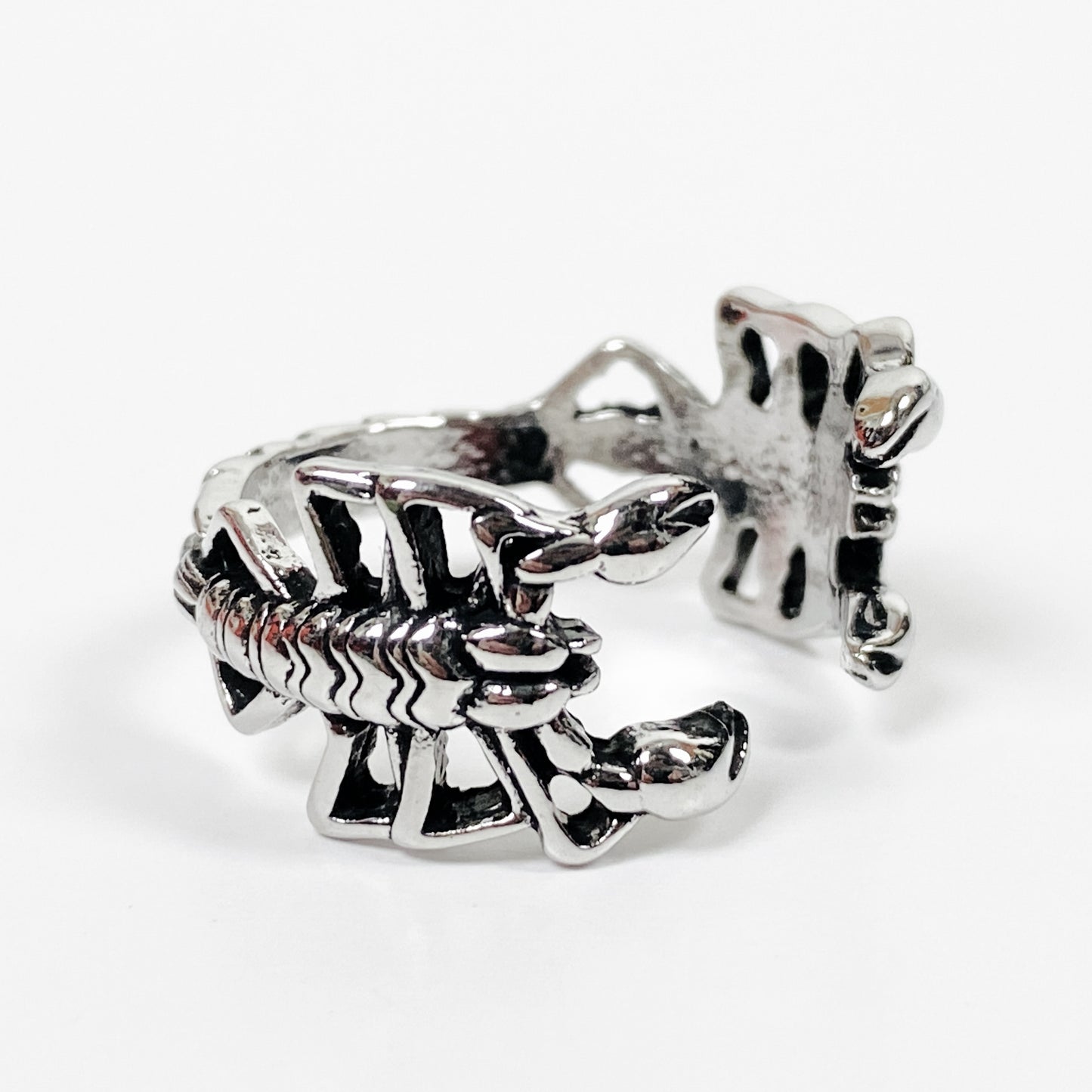 Retro Adjustable Scorpion Ring Silver