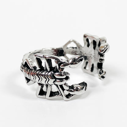 Retro Adjustable Scorpion Ring Silver