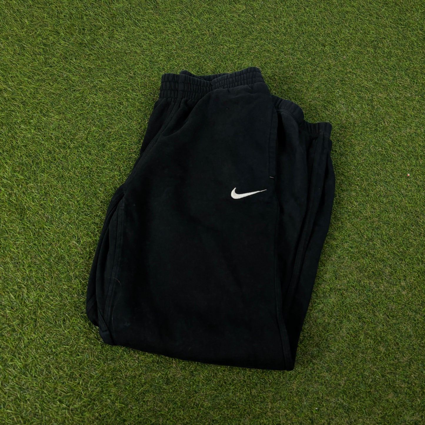 00s Nike Wide Leg Cotton Joggers Black XS