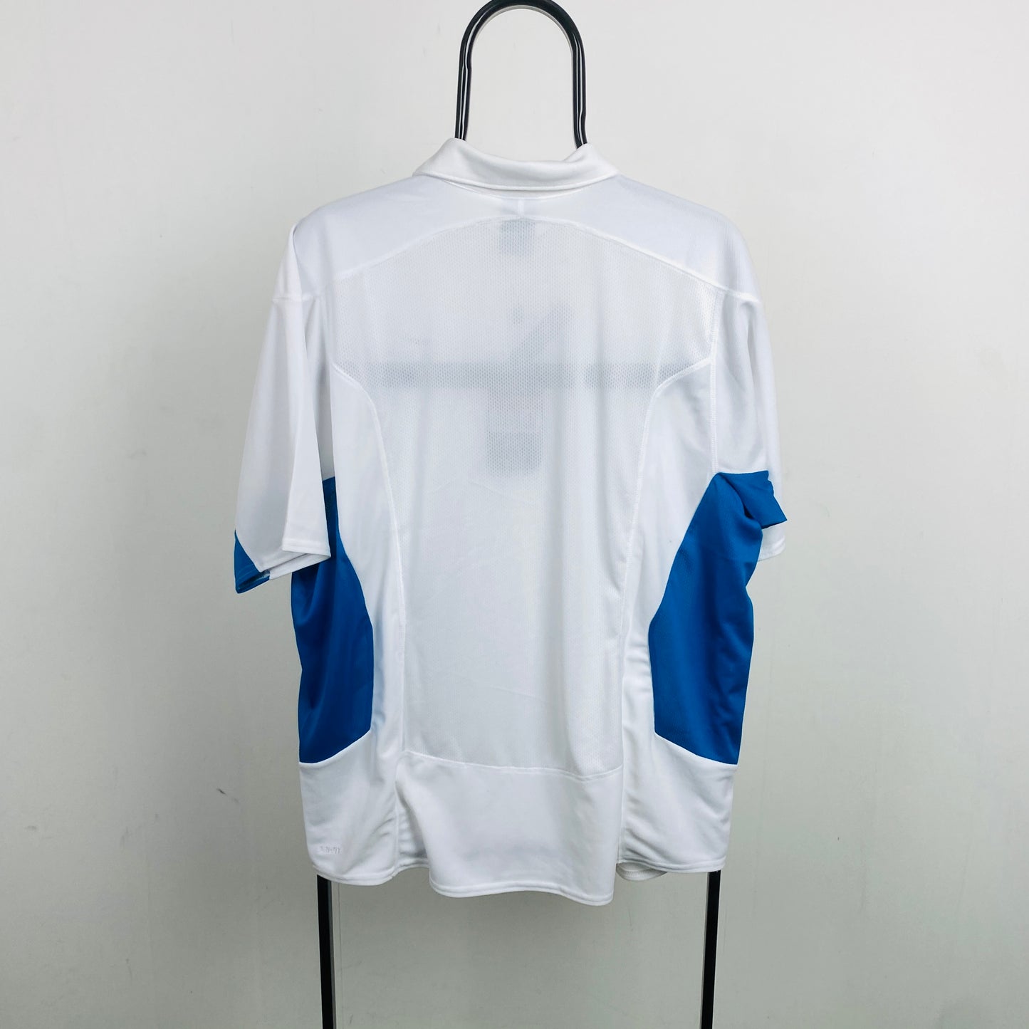 00s Nike Tennis Polo Shirt T-Shirt White Large