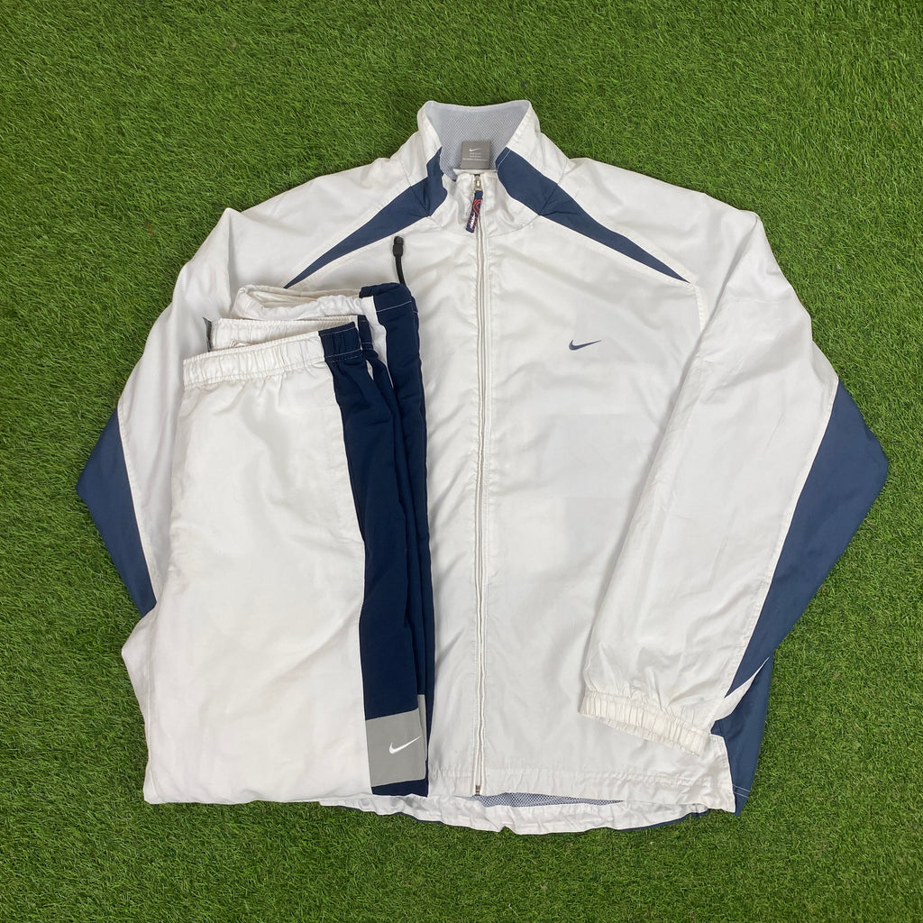 00s Nike Air Max Tracksuit Set Jacket + Joggers White XL