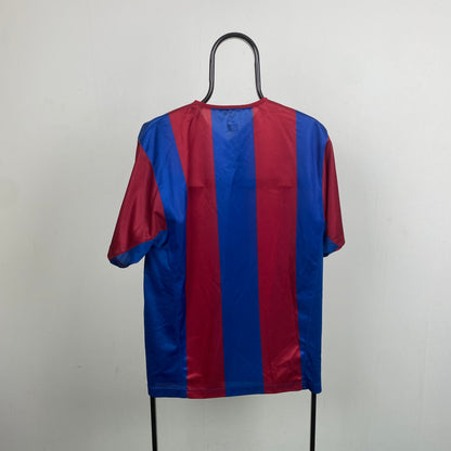 90s Nike Barcelona Football Shirt T-Shirt Red Medium