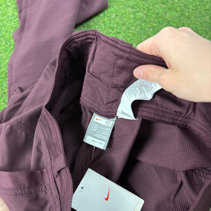 00s Nike Baggy Parachute Joggers Purple Large