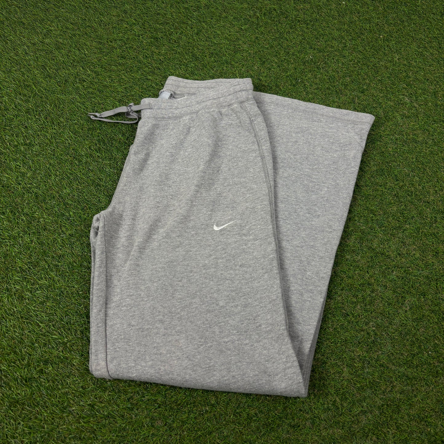 00s Nike Wide Leg Cotton Joggers Grey Medium