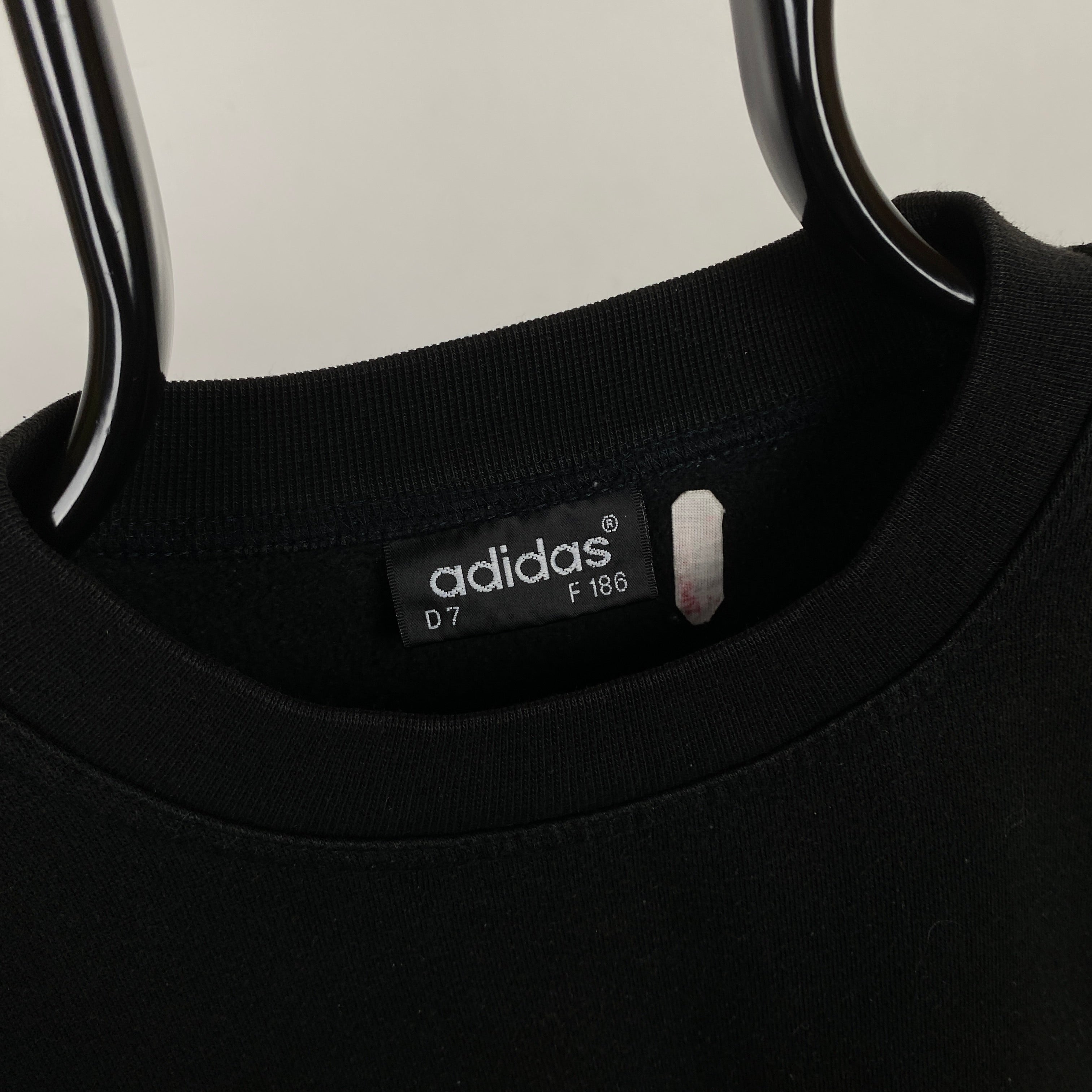 90s Adidas Sweatshirt Black Large