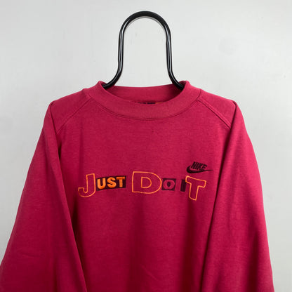 90s Nike Sweatshirt Pink Medium