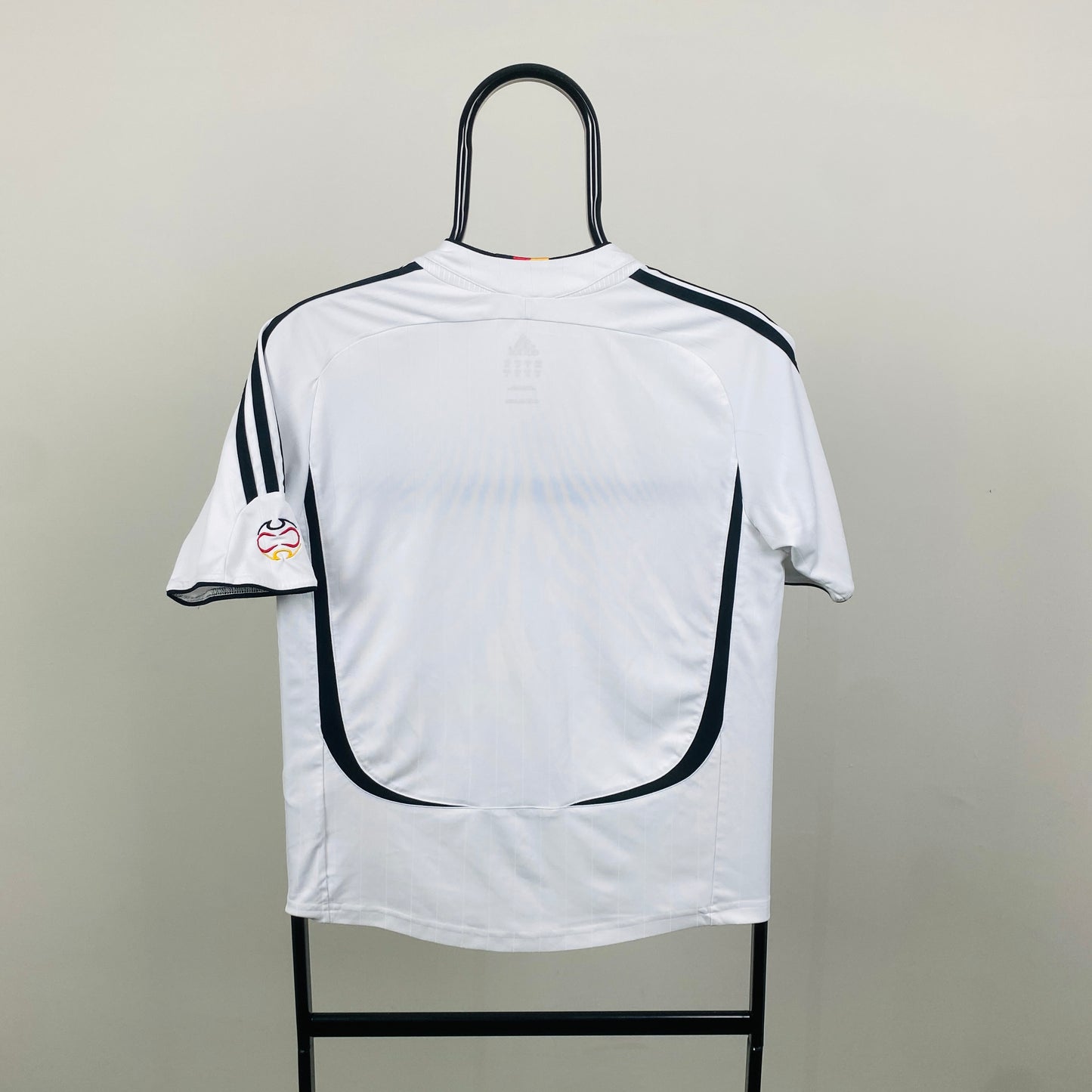 Retro 00s Adidas Germany Football Shirt T-Shirt White Medium