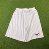 00s Nike Nylon Football Shorts White Large