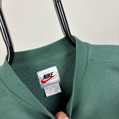 90s Nike Sweatshirt Green Small