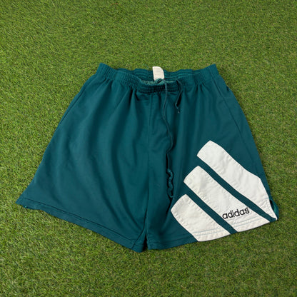 90s Adidas Football Shorts Green Large