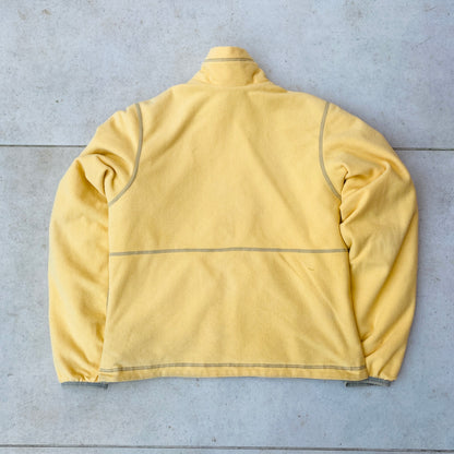 90s Nike ACG Reversible Fleece Puffer Jacket Yellow Medium