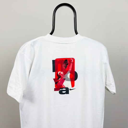 90s Nike Carlos Moya T-Shirt White Small