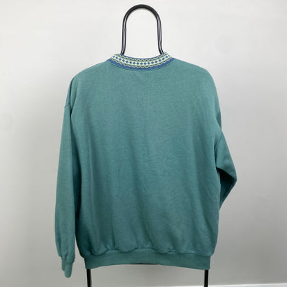 90s Portland Bay Sweatshirt Green Large