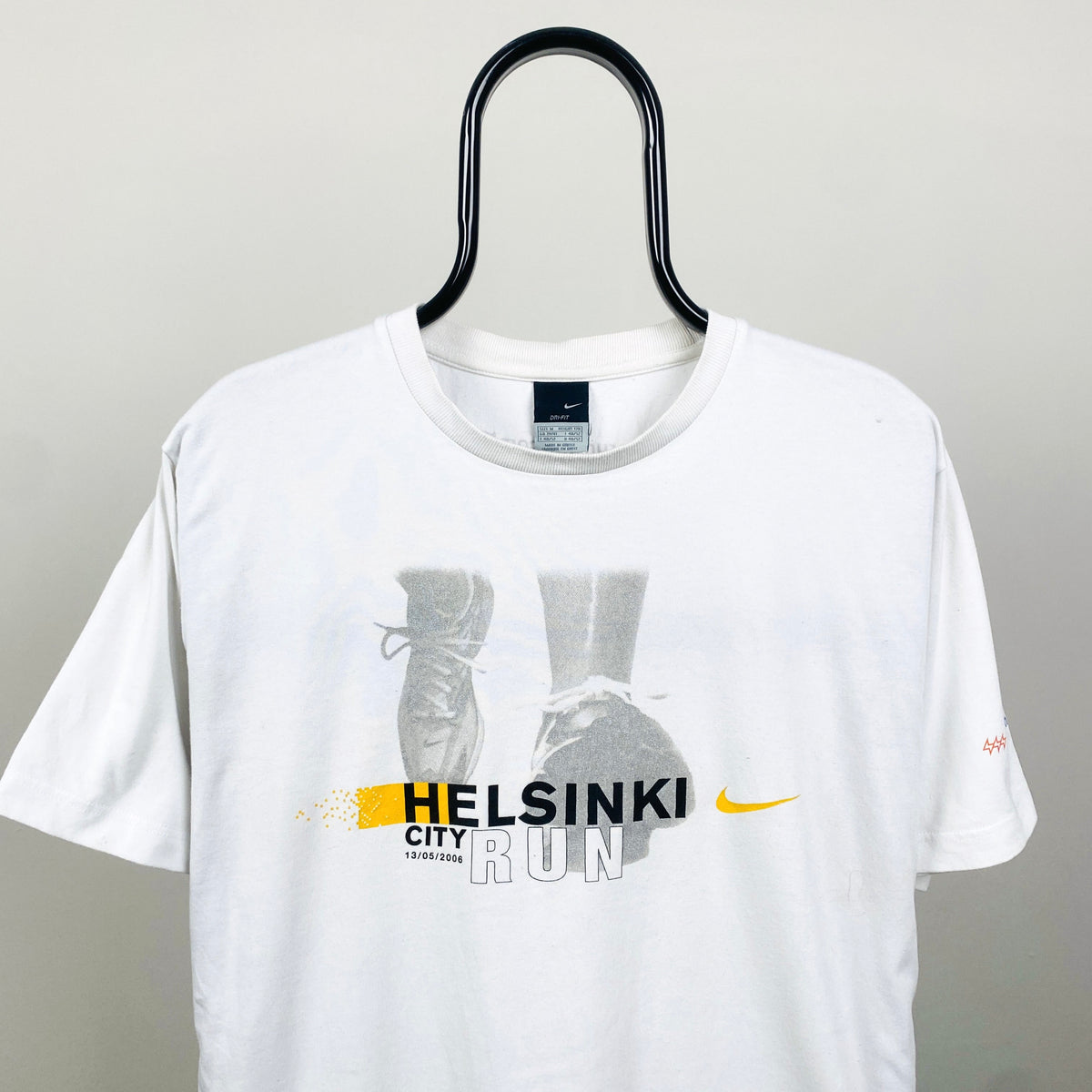 00s Nike Helsinki Marathon T-Shirt White Medium