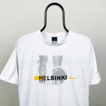 00s Nike Helsinki Marathon T-Shirt White Medium