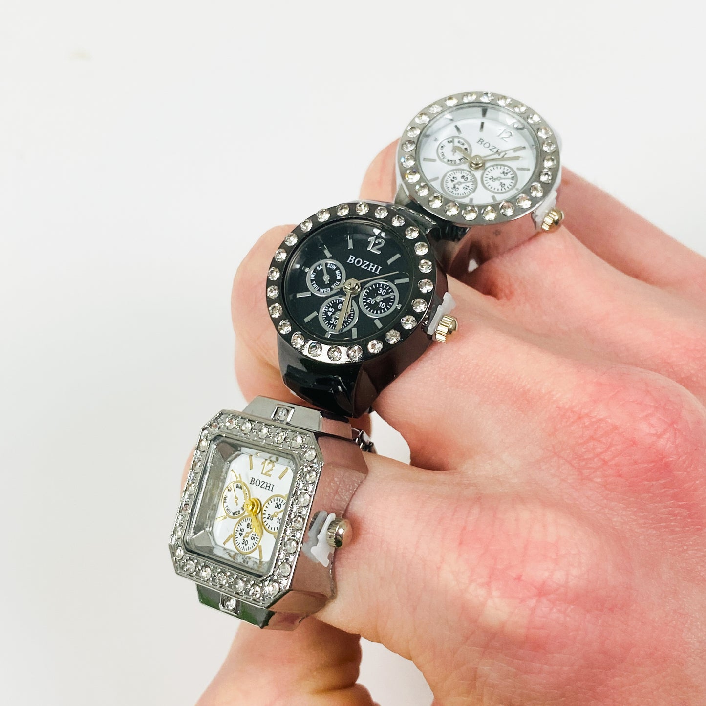 Midnight Dial Watch Ring Adjustable