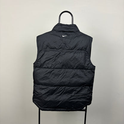 00s Nike Hex Puffer Gilet Jacket Black Medium
