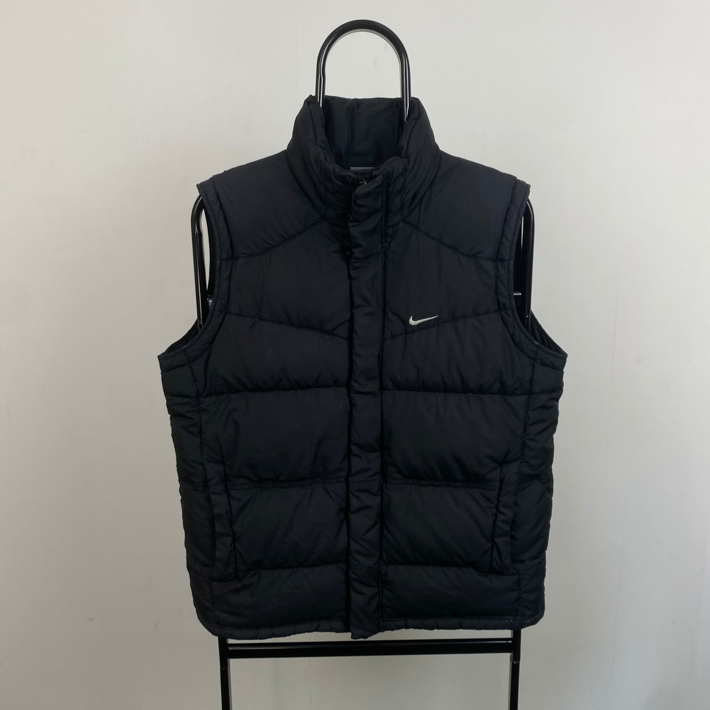 00s Nike Puffer Gilet Jacket Black Small