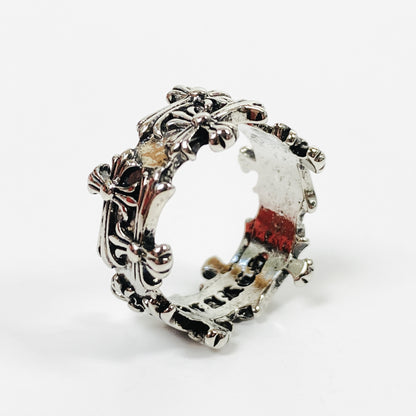 Retro Adjustable Antique Wrap Ring Silver