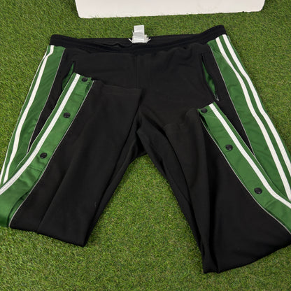 90s Adidas Popper Joggers Black XL
