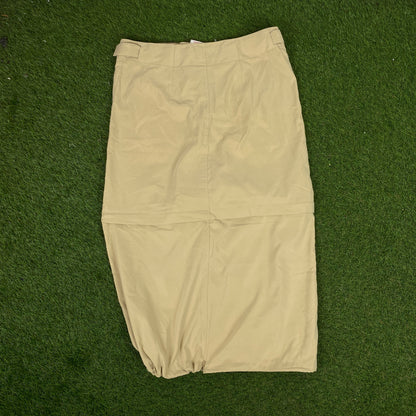 00s Nike ACG Zip Off Cargo Skirt Shorts Brown Medium