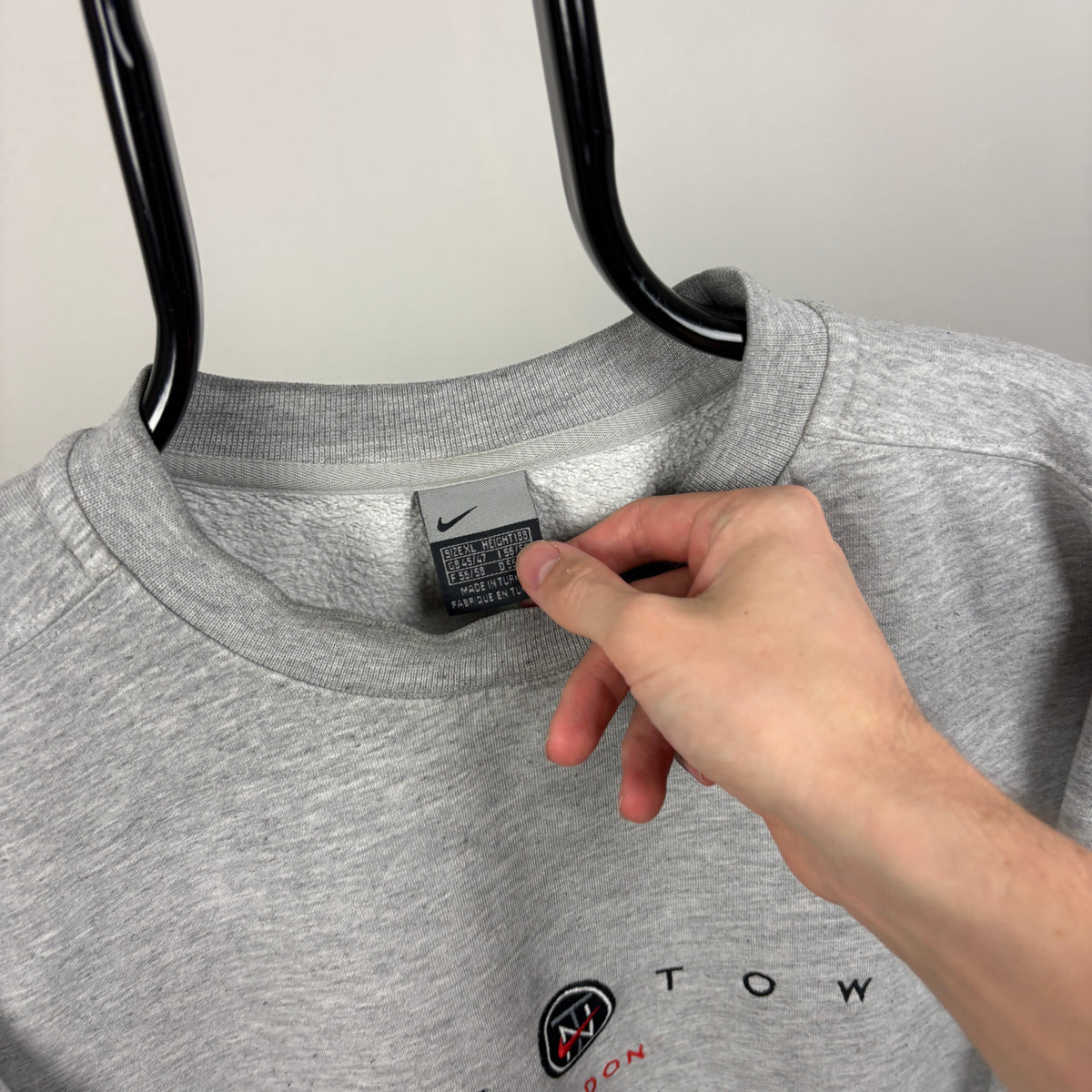 90s Nike Town London Sweatshirt Grey XL