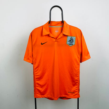 00s Nike Netherlands Football Shirt T-Shirt Orange Medium