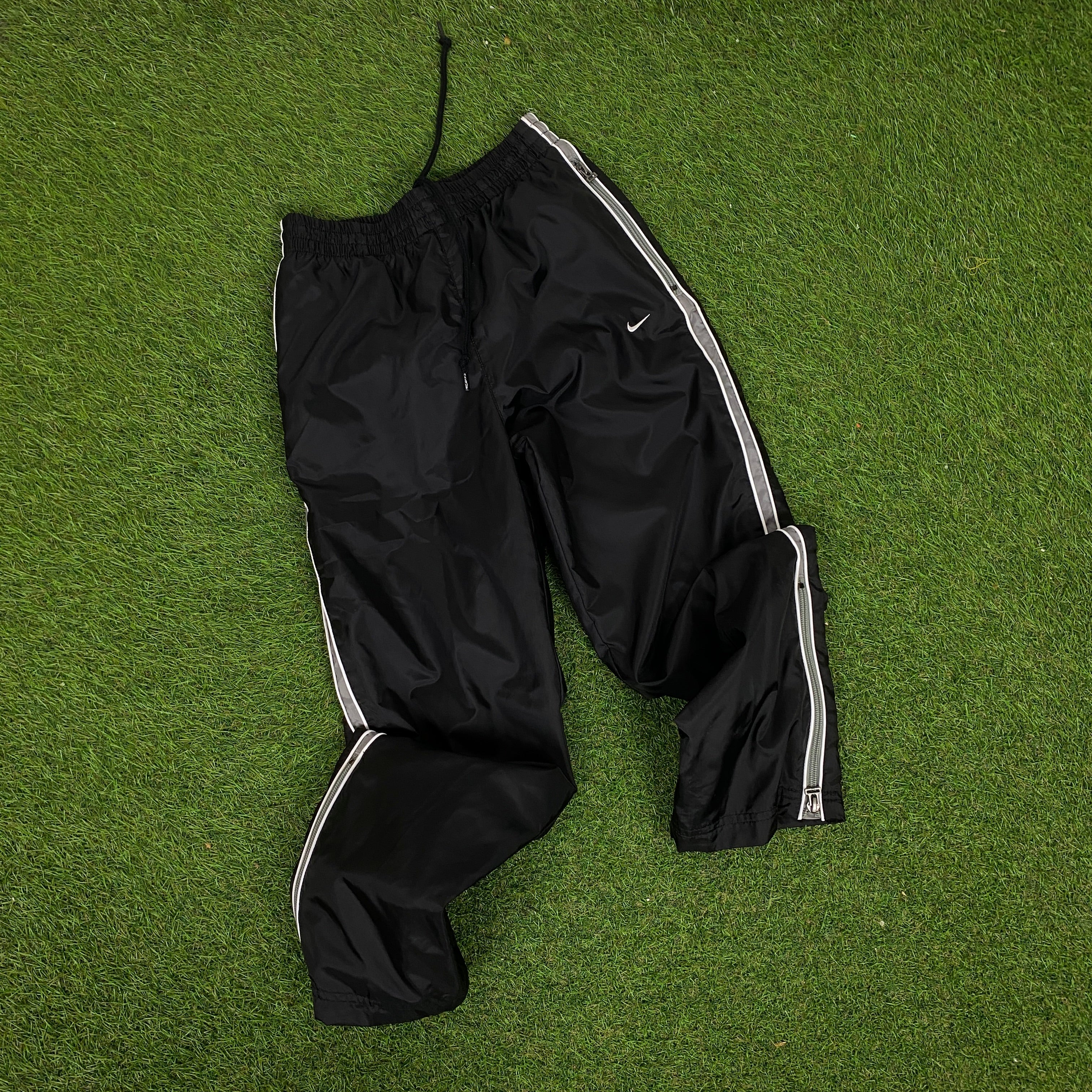 00s Nike Tracksuit Jacket + Joggers Set Grey XS