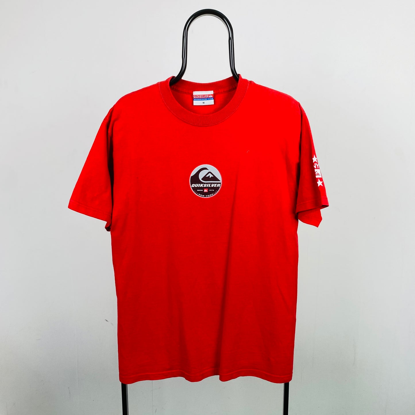 Retro Quiksilver T-Shirt Red Medium