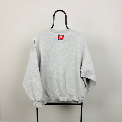 90s Nike Dallas Mavericks NBA Sweatshirt Grey Large