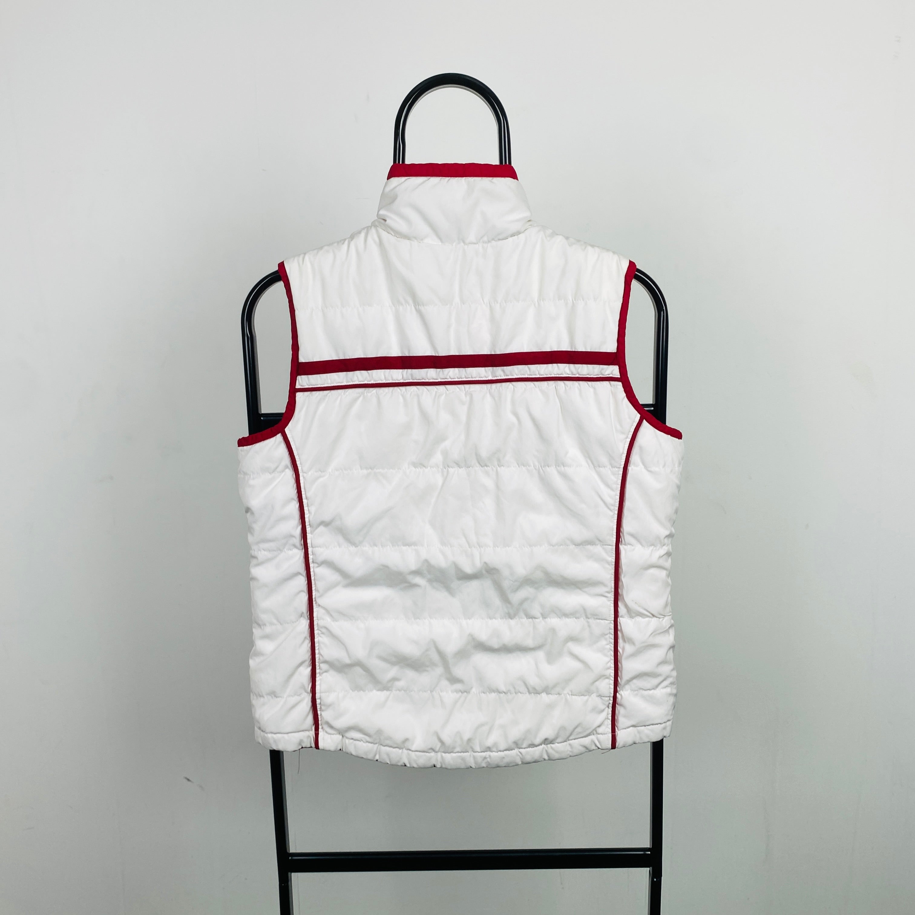 00s Nike Reversible Puffer Gilet Jacket White Red XS Clout Closet