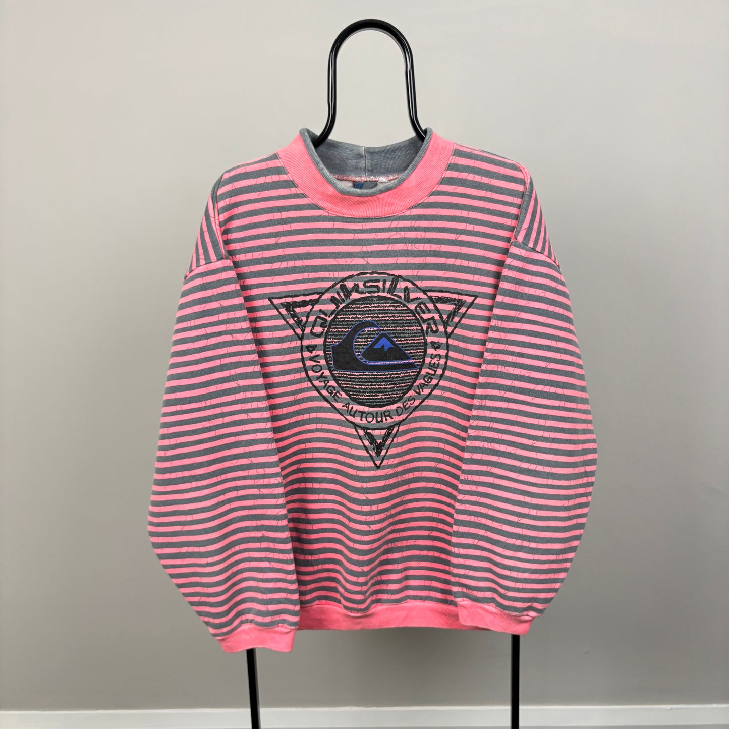 80s Quiksilver Surf Sweatshirt Pink XL